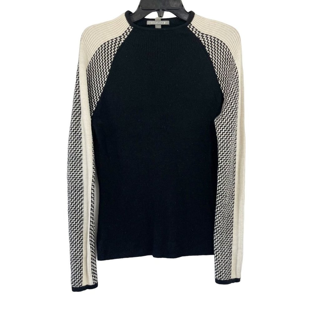 Smartwool Black and Cream Crew Neck Sweater